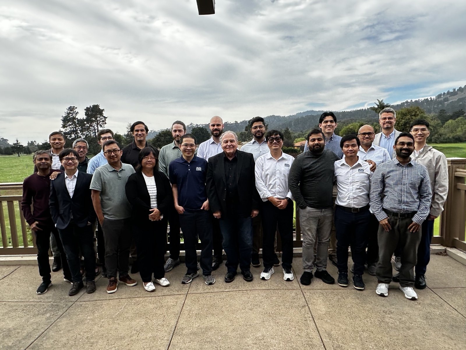 The INS Engineering team gathered outdoors