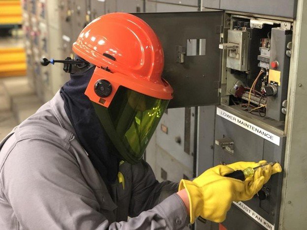 Arc flash PPE during electrical equipment maintenance