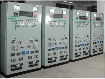Protection and control cabinets in an operating substation